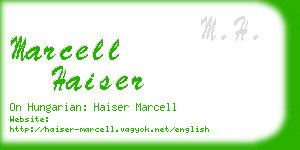 marcell haiser business card